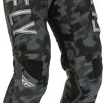 Pantaloni cross enduro FLY RACING KINETIC SE TACTIC culoare negru camo gri marime 34