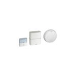 Serenity radio wireless chime kit - chime + IP54 Usa Sonerie BELL cu label holder - twin battery-operated - alb, Legrand