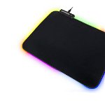 Mousepad gaming RGB Esperanza, USB 2.0, 150mA, 5V, 35 x 25 x 8cm, negru, Esperanza