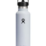 Hydro Flask sticla termica 21 Oz Standard Flex Straw Cap White culoarea alb, S21FS110, Hydro Flask
