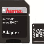 Card microSD 32GB HAMA Class 10, Adaptor SD