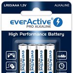 Baterii lr03 aaa everactive pro 4 buc in blister, EverActive