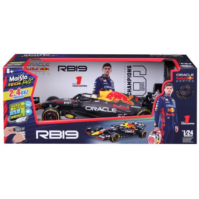 Masina de curse cu telecomanda, Maisto Tech, F-1 Ferrari RB19, Max Verstappen, 1:24, Maisto