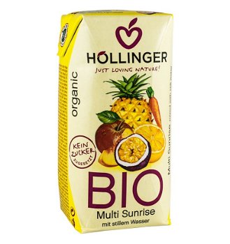 Hollinger – Multi sunrise suc BIO din amestec de fructe, 0,2 l