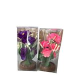 Flori artificiale Cadou Engros, cu suport ceramic, 30cm, diverse culori, 