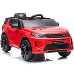 Masinuta electrica Chipolino SUV Land Rover Discovery cu scaun din piele si roti EVA red, CHIPOLINO