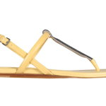 Brunello Cucinelli Shiny Strap Sandals YELLOW