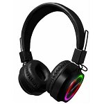 EH219 Bluetooth RGB headphones Headband, Black, Esperanza