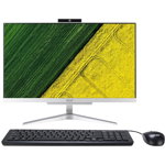 Acer Sistem PC All-In-One Aspire C22-860 cu procesor Intel Core i3-7130U 2.70 GHz, Kaby Lake, 21.5", Full HD, 4GB, 1TB, Intel HD Graphics 620, Free DOS, Mouse + Tastatura, Silver