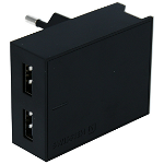 Incarcator de retea Swissten Travel Charger Smart Ic 2x USB 3A Power Negru