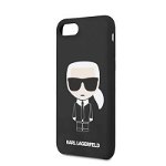 Husa Karl Lagerfeld Full Body Silicone Case pentru iPhone 8/SE2 Negru, Karl Lagerfeld