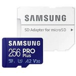 Card memorie samsung, mb-md256ka/eu, micro-sdxc, pro plus (2021), 256gb, 160mb/s + adaptor