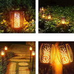 Set 4 x Lampa solara tip torta cu efect flacara 57 X 10 cm, MAD ECO LEDURI