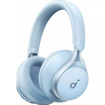 Casti Stereo Wireless Over-Ear Anker Soundcore Space One, Bluetooth 5.3, Adaptive Active Noise Cancelling, LDAC Hi-Res (Albastru), ANKER