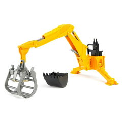 Bruder - Accesorii - Brat Hidraulic Spate Cu Graifer, BRUDER