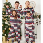 Haine de Craciun Pijamale de familie Jingle Navy