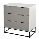 HOMCOM Comoda cu 4 sertare Mobilier pentru Sufragerie si Dormitor, Mobilier Modern, HOMCOM