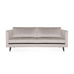 Canapea 2 locuri Meyer Velvet Light Grey/Silver