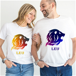 Tricou zodiac LEU personalizat cu text sau poze, unisex TLEU119