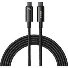 Cablu Baseus Tungsten Gold USB-C la USB-C 240W Fast Charging 3m Negru