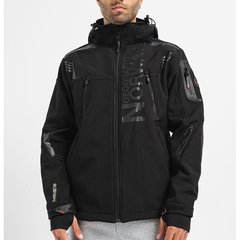 Geographical Norway, Geaca cu gluga detasabila Talentueux, Negru stins