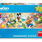 Puzzle Dino Mickey si prietenii la ora de sport, 6+ ani, 150 Piese (Multicolor), Dino Toys