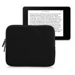 Husa universala pentru eBook Reader de 7 inch, Kwmobile, Negru, Textil, 57397.01, kwmobile