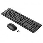 Tastatura/Mouse wireless, Hoco, 440 x 140 x 25 mm, 105.5 x 60 x 23.5 mm, 413 g, 48 g, Negru