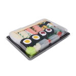 Set de 5 perechi de șosete lungi unisex RAINBOW SOCKS - Sushi Socks Box Salmon Butter Fish Tamago Omelette Tuna Maki Turnips Maki Colorat