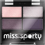 Fard de pleoape Miss Sporty Quattro Studio Quadruple 402 Smoky Green Eyes 5g, Miss Sporty