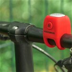 Sonerie electronica bicicleta RockBros, CB1709, 75 dB, Rosu