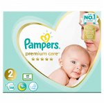 Scutece Pampers Premium Care Nr. 2 New Baby 4-8 kg Mega Box 148 buc