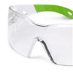 Ochelari protectie UVEX lentile transparente anticondens acoperire HC-AF alb verde, UVEX