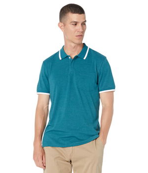 Imbracaminte Barbati The Normal Brand Active Puremeso Tipped Polo Teal, The Normal Brand