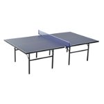 HOMCOM Masa de Ping Pong Pliabila pentru Interior si Exterior in Lemn MDF si Otel, Albastru Inchis 152.5x274x76cm, HOMCOM