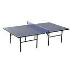 HOMCOM Masa de Ping Pong Pliabila pentru Interior si Exterior in Lemn MDF si Otel, Albastru Inchis 152.5x274x76cm | Aosom Romania, HOMCOM