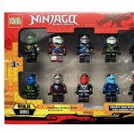 Set 12 figurine tip lego Ninjago, Multicolor, 5 cm, OEM