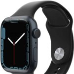 Curea din silicon NEXT ONE pentru Apple Watch (42/44/45mm), Negru, Next One