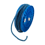 Franghie elastica din fibra de cauciuc, albastru negru, 10 mm, Vormann
