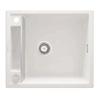 Chiuveta granit Deante Magnetic 50x56 cm alb