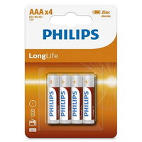 Baterie LongLife R3 AAA Blister 4 buc, Philips, PH-R03L4B/10