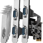 Placa PCI-Express Axagon PCEA-S4N PCI-Express (chip ASIX AX99100) - 4x Serial + LP, Axagon