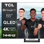 Televizor TCL QLED 65C735, 164 cm, Smart Google TV, 4K Ultra HD, 144hz, Clasa F