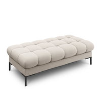 Banca tapitata Bali stofa/picioare negre – L133 x l62 x h41, Cosmopolitan