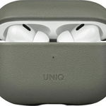 Husă Uniq UNIQ Terra Apple AirPods Pro 2 Piele autentică verde/verde lichen, Uniq