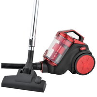 Aspirator Daewoo fara sac, RCC-120B-1, putere 800 W, recipient colectare praf 1.5 litri, tub telescopic metal, putere de aspirare 140 W, aspiratie ciclonica, perie standard + 2 perii mici, lungime cablu 5 metri, Albastru, Daewoo