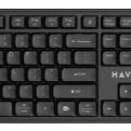 Kit tastatura si mouse office HAVIT KB261WB US layout Wireless 2.4Ghz/ 5.1 Bluetooth Negru