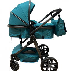 Carucior 2 in 1 pliabil, transformabil landou-sport, T8 Verde inchis, L-Sun