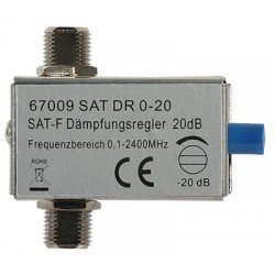 Atenuator TV/Satelit reglabil (0-20 dB, 5-2400 MHz), DIPOL