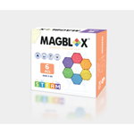 Set magnetic Magblox - 6 piese magnetice hexagon pentru constructie, Magblox